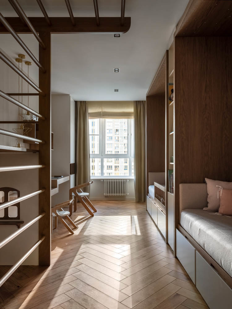 Фотография: Детская в стиле Современный, Квартира, Проект недели, Москва, Geometrium, 3 комнаты, Более 90 метров – фото на INMYROOM