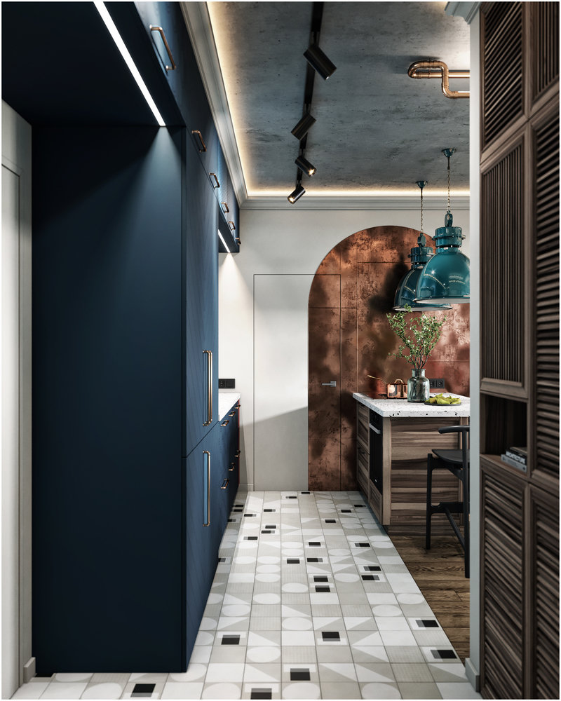 Фотография: Кухня и столовая в стиле Лофт, Эклектика, Квартира, Проект дня, Санкт-Петербург, Макс Жуков, ToTaste Studio, 2 комнаты, 3 комнаты, 40-60 метров, 60-90 метров – фото на INMYROOM