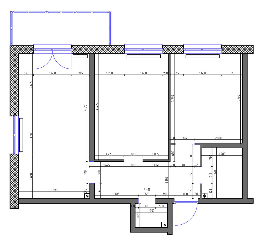 Обмерный план