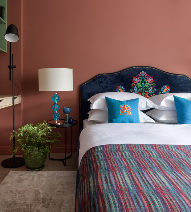 Фотография: Спальня в стиле Современный, Эклектика, Квартира, Проект недели, Новосибирск, 3 комнаты, 60-90 метров, Александра Протасова, Студия Протасовой Александры – фото на INMYROOM