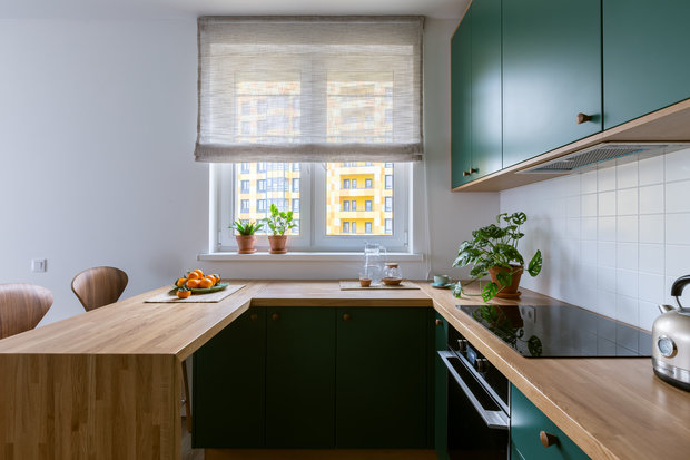 Фотография: Кухня и столовая в стиле Скандинавский, Эклектика, Проект недели, Санкт-Петербург, Эко, 3 комнаты, 60-90 метров, I am design studio – фото на INMYROOM