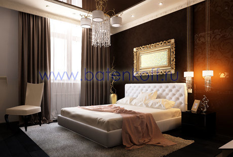 Дизайн проект спальной в квартире на Белинского 