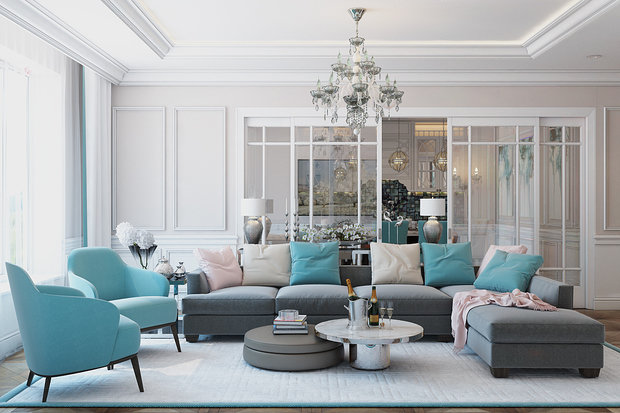 Фото из портфолио Дизайн интерьера в ЖК "Бульвар фонтанов" – фотографии дизайна интерьеров на INMYROOM