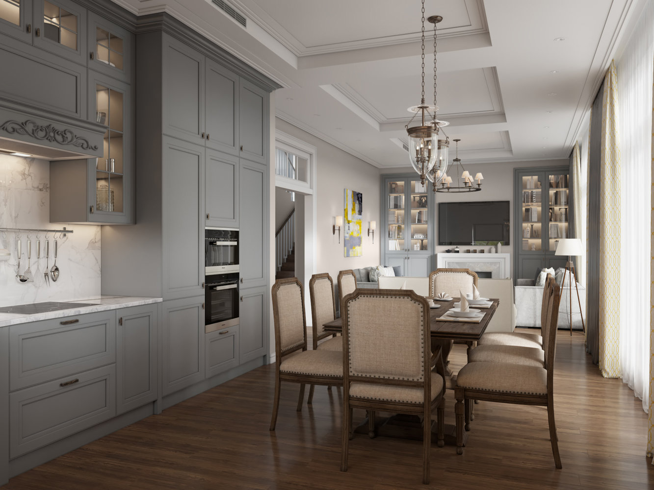 Фотография: Кухня и столовая в стиле Классический, Дом, Проект недели, Дом и дача, Павел Полынов, Ленинградская область, Студия Павла Полынова – фото на INMYROOM