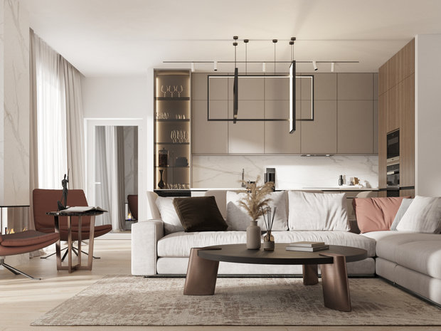 Фотография: Гостиная в стиле Современный, Минимализм – фото на INMYROOM