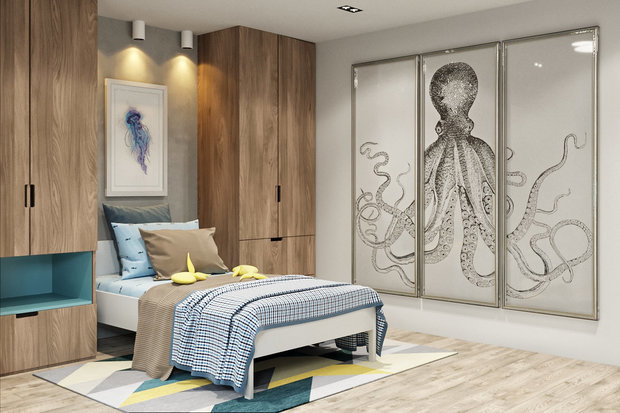 Фотография: Детская в стиле Современный, Эко, Квартира, Проект недели, Монолитный дом, 3 комнаты, 60-90 метров, Днепропетровск, PARA Studio – фото на INMYROOM