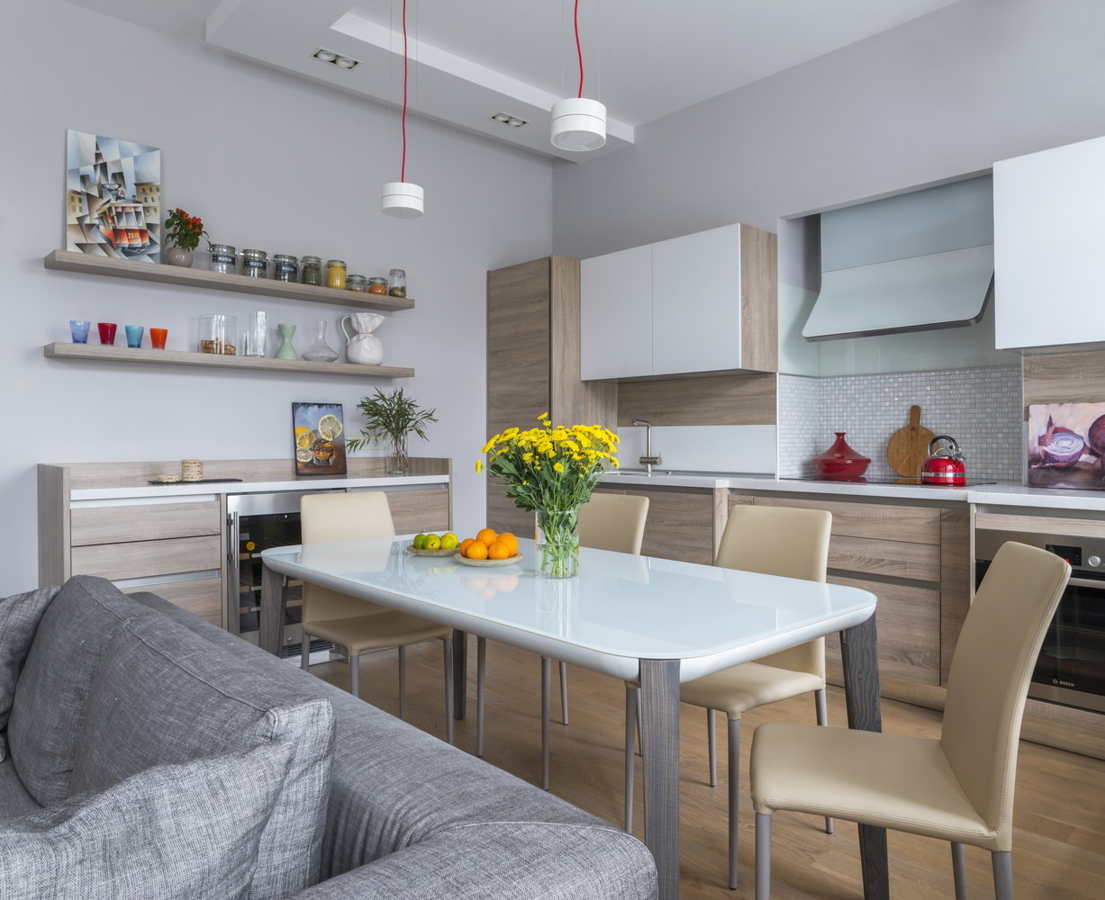 Фотография: Кухня и столовая в стиле Современный, Квартира, Проект недели, Москва, Студия 3.14, Ирина Леготкина, Сталинка, 4 и больше, Более 90 метров – фото на INMYROOM