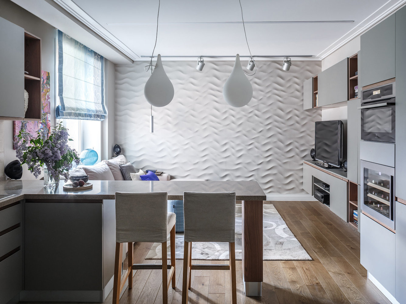 Фотография: Кухня и столовая в стиле Современный, Квартира, Проект дня, Москва, Ирина Крашенинникова, 3 комнаты, 60-90 метров – фото на INMYROOM Фотография: Кухня и столовая в стиле Современный, Квартира, Проект дня, Москва, Ирина Крашенинникова, 3 комнаты, 60-90 метров – фото на INMYROOM