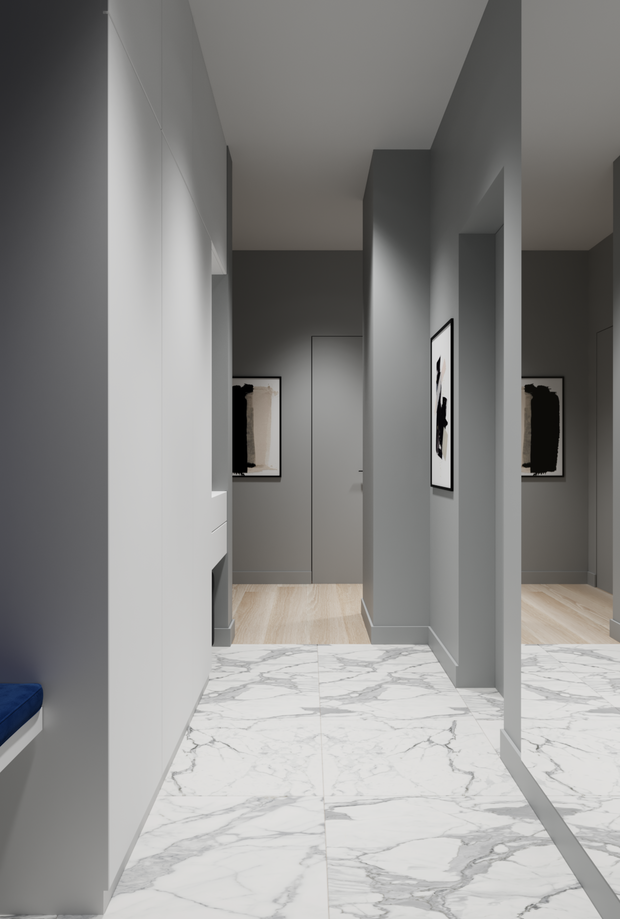 Фото из портфолио Квартира с синими акцентами – фотографии дизайна интерьеров на INMYROOM