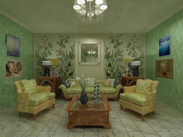 Фото из портфолио Дизайн гостиной в стиле Прованс. – фотографии дизайна интерьеров на INMYROOM