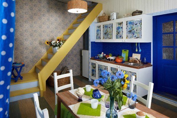 Фото из портфолио Васильковая веранда – фотографии дизайна интерьеров на INMYROOM