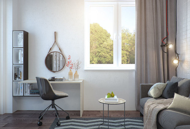 Фото из портфолио Светлый минимализм – фотографии дизайна интерьеров на INMYROOM