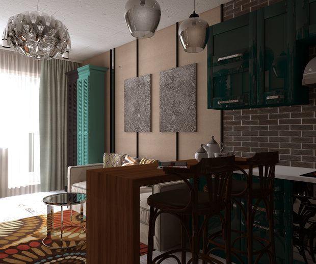 Фото из портфолио Клуб одиноких людей – фотографии дизайна интерьеров на INMYROOM