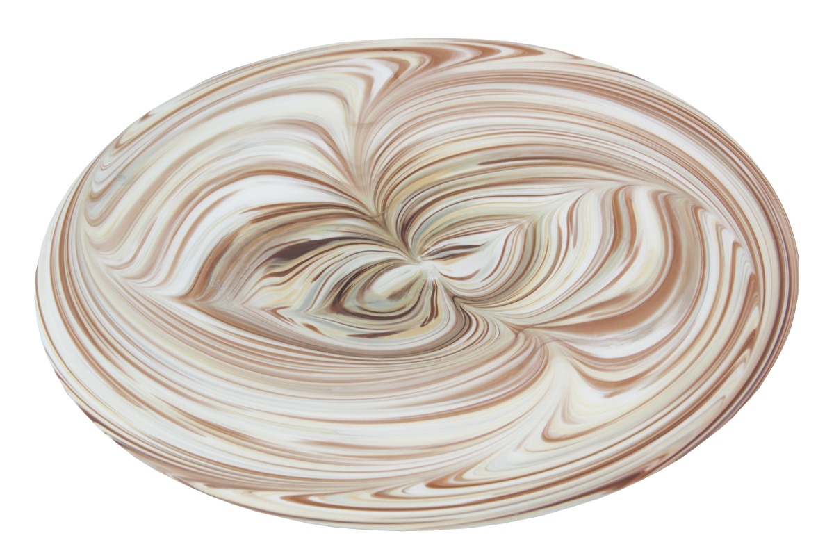 Настольная ваза Dream Glass Vase бело-коричневого цвета