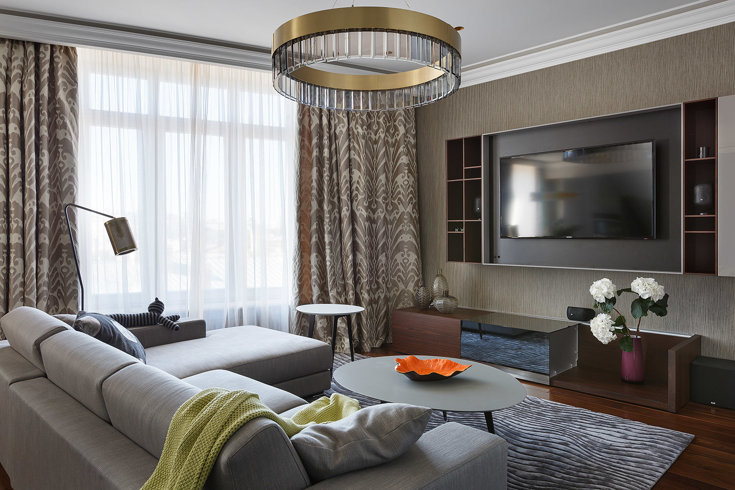 Фотография: Гостиная в стиле Современный, Интерьер комнат, Проект недели – фото на INMYROOM