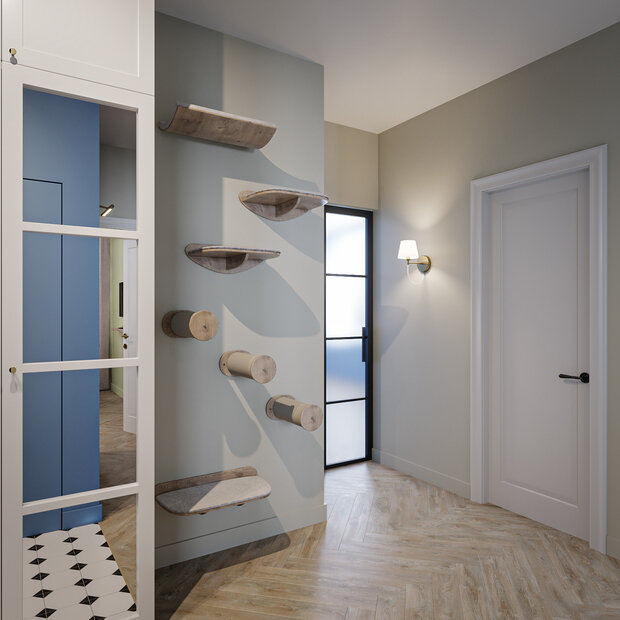 Фотография: Прихожая в стиле Скандинавский, Современный, Квартира, Проект дня, Санкт-Петербург, 2 комнаты, 60-90 метров, Анна Иноземцева – фото на INMYROOM