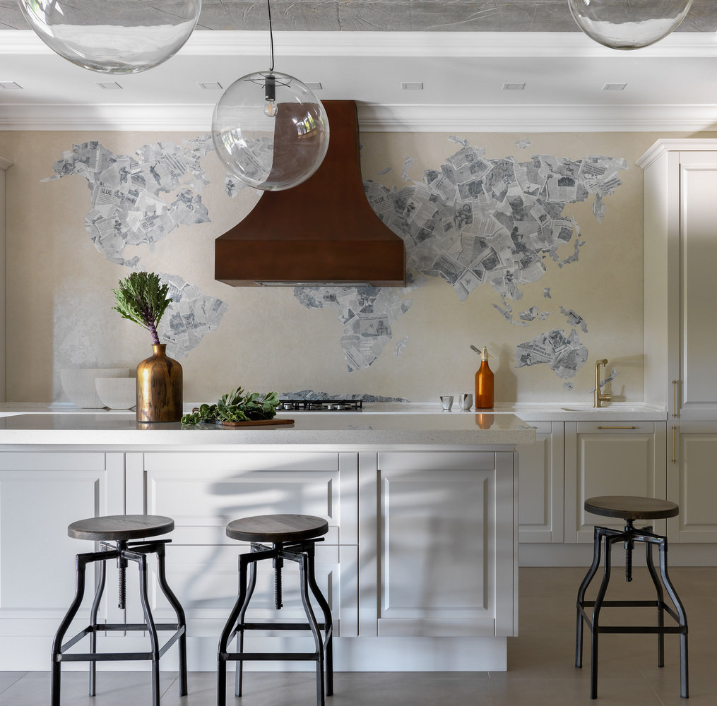 Фотография: Кухня и столовая в стиле Эклектика, Лофт, Современный, Дом, Проект недели, 4 и больше, Более 90 метров, #эксклюзивныепроекты, Наталья Наумова, Коломна – фото на INMYROOM