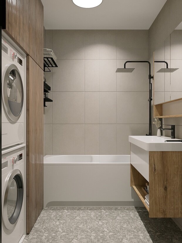 Фото из портфолио Квартира для молодой семьи ЖК Мытищи Парк – фотографии дизайна интерьеров на INMYROOM