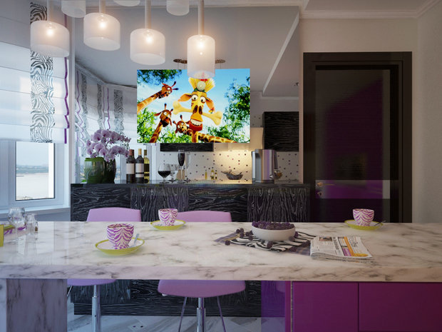 Фото из портфолио дизайн-проект квартиры в стиле хай-тэк – фотографии дизайна интерьеров на INMYROOM