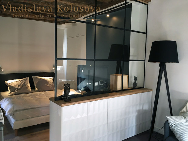 Фото из портфолио Студия в Париже – фотографии дизайна интерьеров на INMYROOM