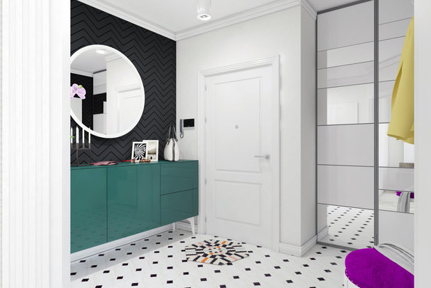 Фото из портфолио Двухкомнатная квартира – фотографии дизайна интерьеров на INMYROOM