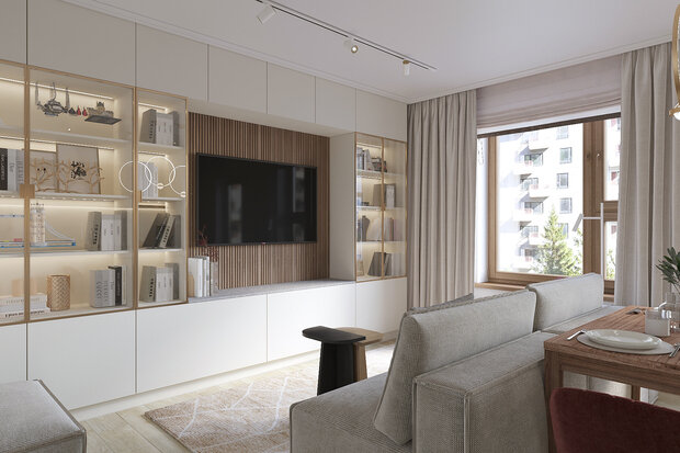 Фото из портфолио Коммунарка, ЖК Эдальго 54м – фотографии дизайна интерьеров на INMYROOM