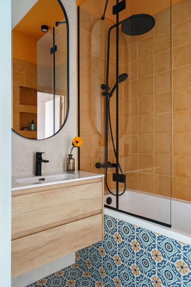 Фотография: Ванная в стиле Современный, Квартира, Проект недели, Москва, 2 комнаты, 40-60 метров, Мила Генч – фото на INMYROOM