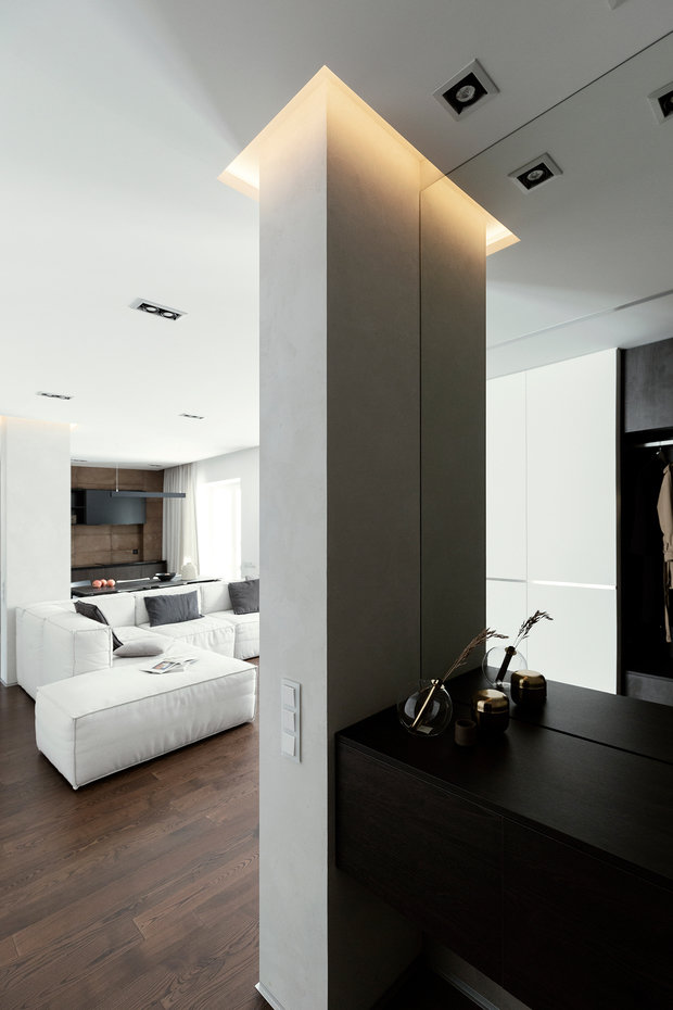 Фотография: Прихожая в стиле Минимализм, Квартира, Проект недели, Минск, 3 комнаты, Более 90 метров, Татьяна Манцевич – фото на INMYROOM