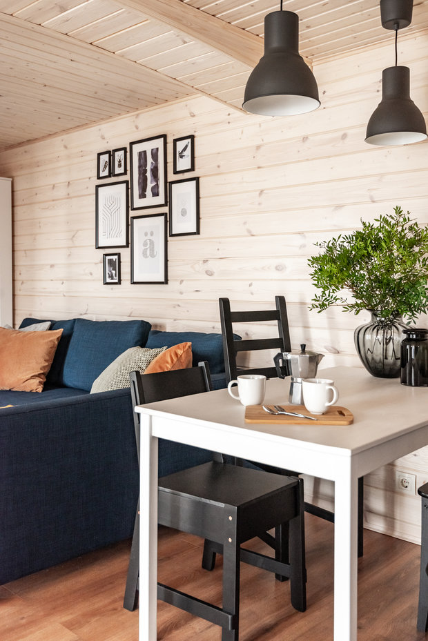 Фотография: Кухня и столовая в стиле Эко, Скандинавский, Дом, Проект недели, Дача, Дом и дача, 3 комнаты, 40-60 метров, Дарья Сергиенко, Челябинская область – фото на INMYROOM