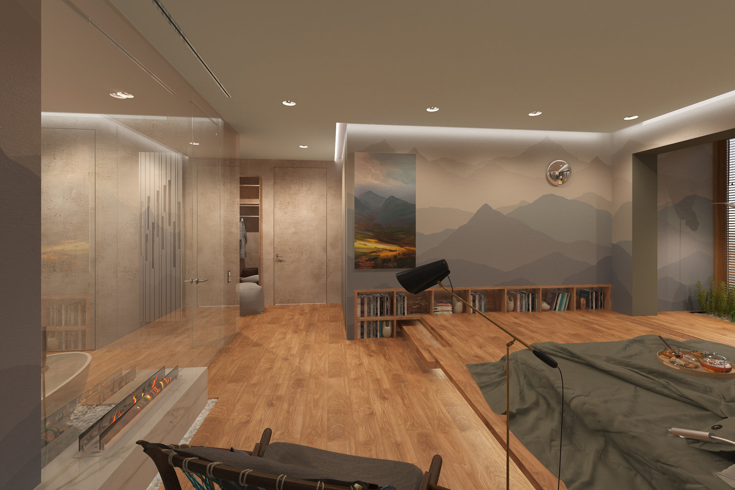 Фотография: Спальня в стиле Минимализм, Квартира, Проект недели, Москва, Эко, Монолитный дом, 2 комнаты, 60-90 метров, Анна Морозова, ЖК «Дыхание» – фото на INMYROOM