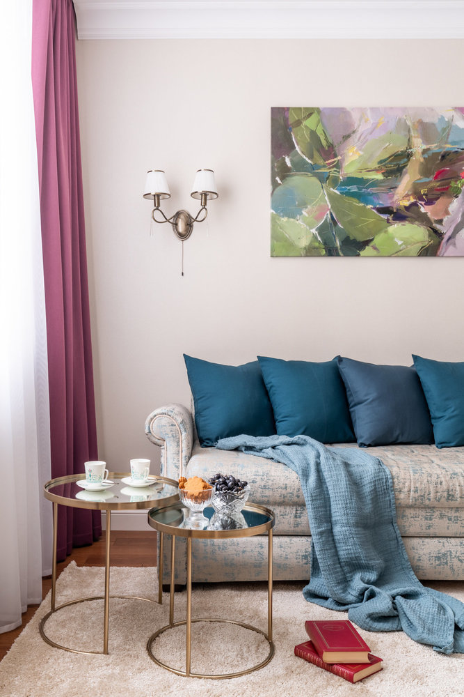 Фотография: Гостиная в стиле Современный, Квартира, Проект недели, Москва, 2 комнаты, 40-60 метров, Наталья Широкорад – фото на INMYROOM Фотография: Гостиная в стиле Современный, Квартира, Проект недели, Москва, 2 комнаты, 40-60 метров, Наталья Широкорад – фото на INMYROOM