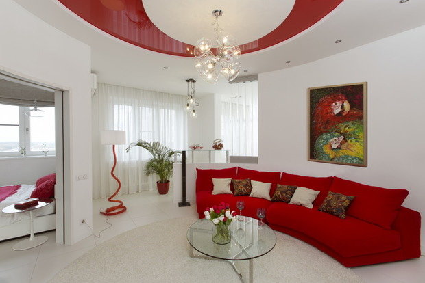 Фотография: Гостиная в стиле Хай-тек – фото на INMYROOM