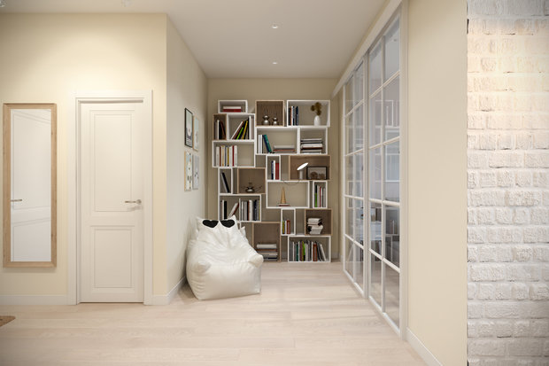 Фото из портфолио Квартира 45 кв.м. в скандинавском стиле в ЖК Рассказово – фотографии дизайна интерьеров на INMYROOM