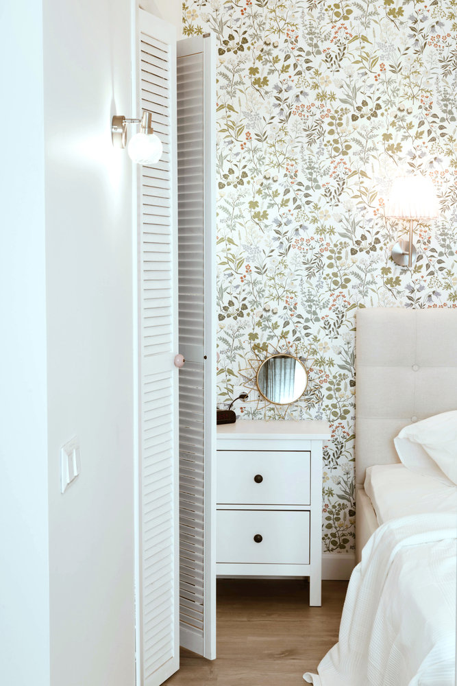 Фотография: Спальня в стиле Скандинавский, Современный, Малогабаритная квартира, Квартира, Проект недели, Санкт-Петербург, 1 комната, до 40 метров, Ольга Копосова, Юлия Киткаева – фото на INMYROOM