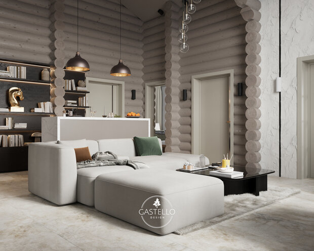 Фото из портфолио Частный дом (из бревна) - 110 м² – фотографии дизайна интерьеров на INMYROOM