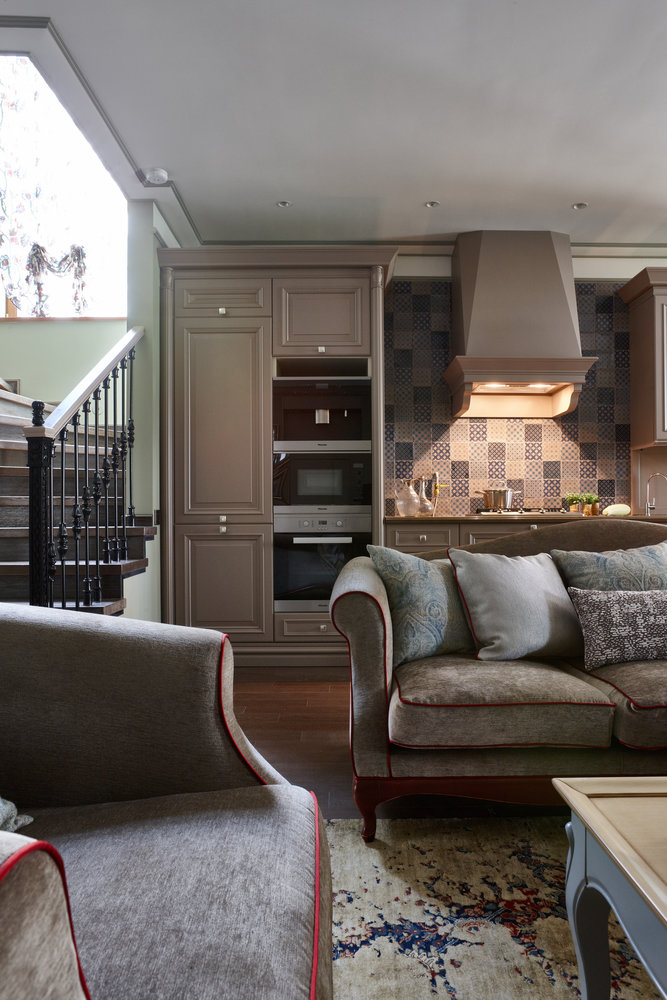 Фотография: Гостиная в стиле Прованс и Кантри, Дом, Проект недели, Светлана Ильина, 4 и больше, Более 90 метров, ЖК «Суханово-парк» – фото на INMYROOM