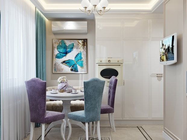 Фото из портфолио Лёгкая классика с яркими акцентами – фотографии дизайна интерьеров на INMYROOM