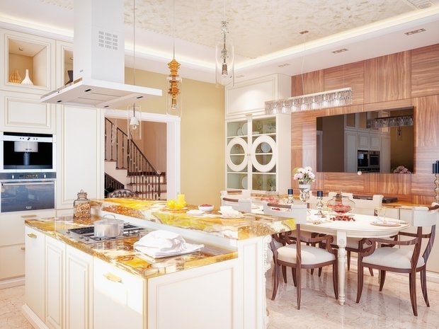 Фото из портфолио Интерьер коттеджа в стиле Ар-деко д.Патрушева Тюменская область – фотографии дизайна интерьеров на INMYROOM