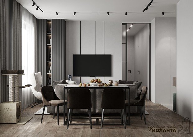 Фото из портфолио ЖК Силигер проект гостиной – фотографии дизайна интерьеров на INMYROOM