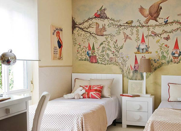 Фотография: в стиле , Детская, Советы, Роспись, Декоративная штукатурка, идеи для детской, Елена Булагина, Отделка стен, декор стен, интерьер детской, фотообои в интерьере, как оформить детскую, фотообои в детской, натуральные обои в интерьере, настеннный декор, как подобрать обои в интерьер – фото на INMYROOM