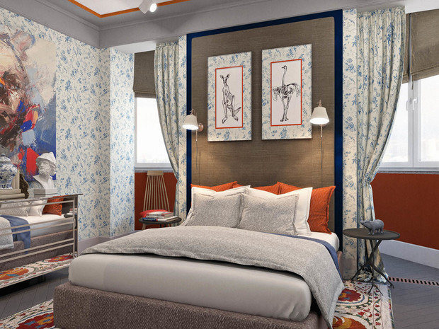 Фотография: Спальня в стиле Прованс и Кантри, Классический, Эклектика, Квартира, Проект недели – фото на INMYROOM