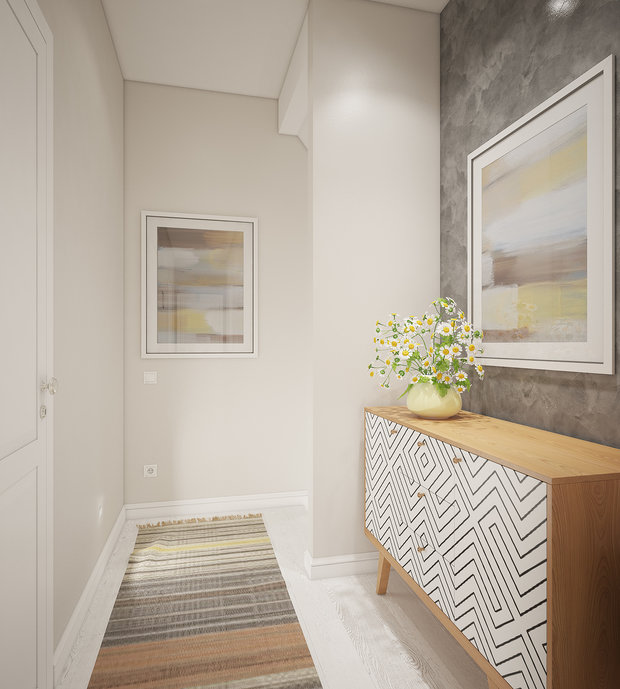 Фотография: Прихожая в стиле Скандинавский, Современный, Дом, Проект недели, Дом и дача, Московская область, кухня-гостиная дизайн, Студия 3.14, Таунхаус, Тимур Абдрахманов, Борис Комаровский, Ирина Леготкина, таунхаус с мансардой – фото на INMYROOM