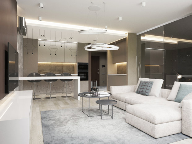 Фото из портфолио Квартира в Москве 70м2 – фотографии дизайна интерьеров на INMYROOM
