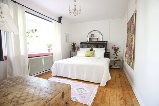 Фотография: Спальня в стиле Прованс и Кантри, Эклектика, Винтажный, Ремонт на практике – фото на INMYROOM