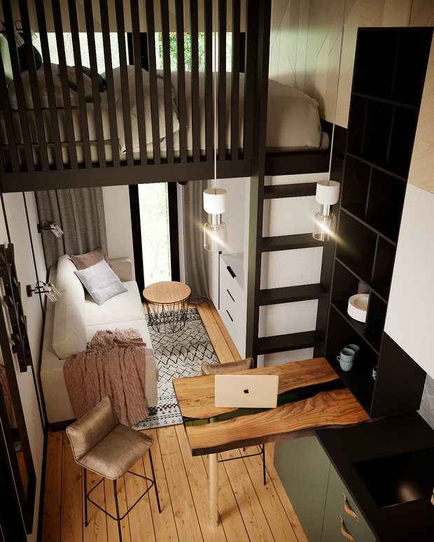 Фото из портфолио Мини-дом в Сочи – фотографии дизайна интерьеров на INMYROOM