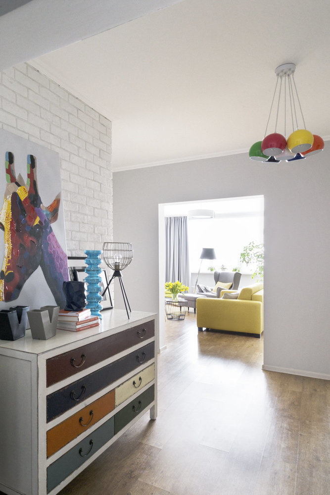 Фотография: Гостиная в стиле Эклектика, Скандинавский, Советы, Ольга Караяни, Екатерина Белякова, Любимые приемы – фото на INMYROOM