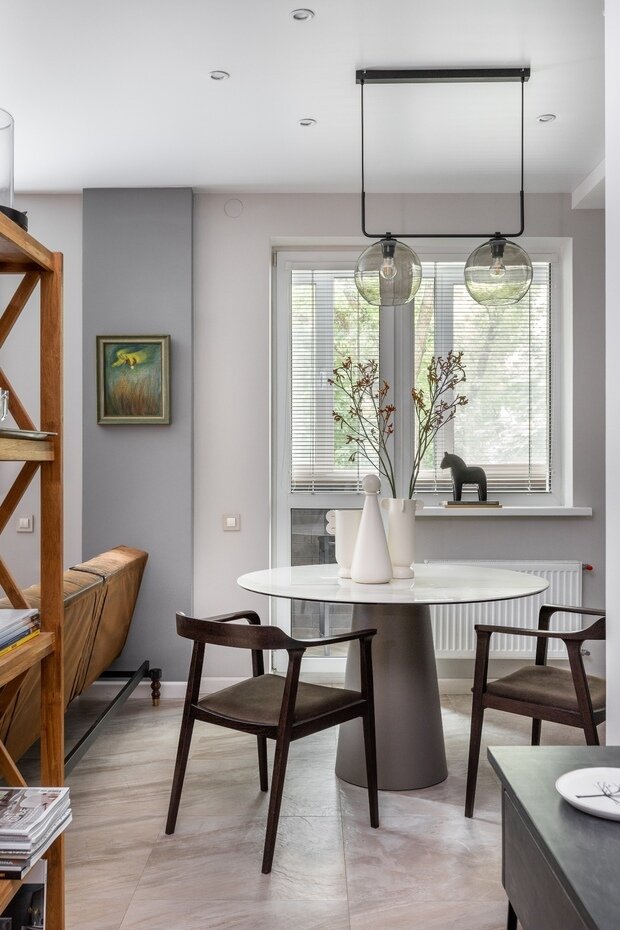 Фотография: Кухня и столовая в стиле Лофт, Современный, Эклектика, Малогабаритная квартира, Квартира, Проект недели, Минск, 2 комнаты, 40-60 метров, Бохо, Галина Бардашевич – фото на INMYROOM