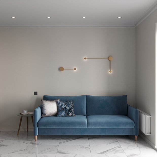 Фото из портфолио Акцентный голубой – фотографии дизайна интерьеров на INMYROOM