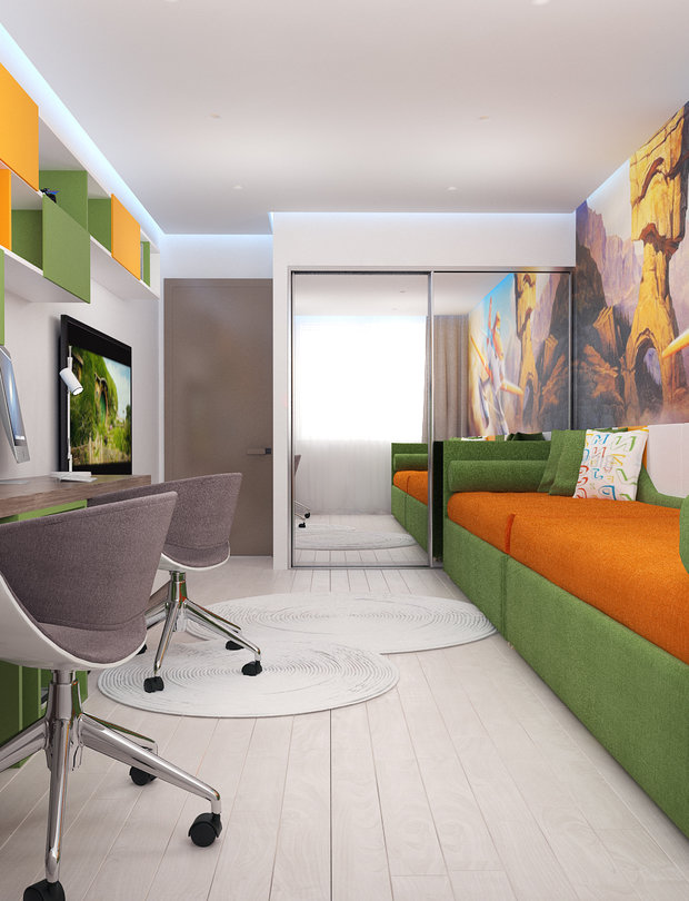 Фото из портфолио Детская "Летачки" – фотографии дизайна интерьеров на INMYROOM