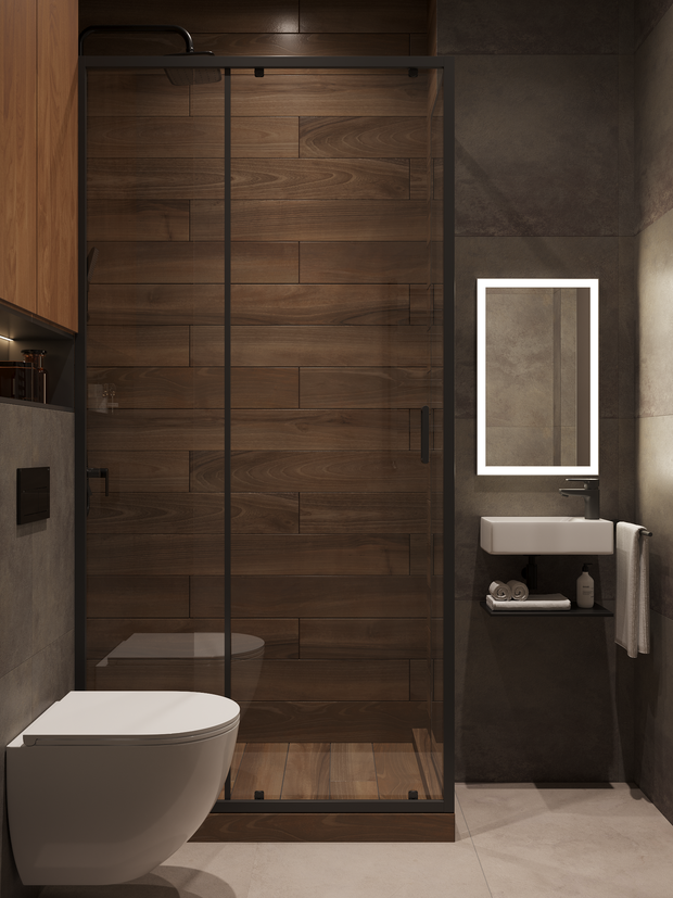 Фотография: Ванная в стиле Современный, Минимализм, Квартира, Проект недели, Москва, Монолитный дом, 3 комнаты, 60-90 метров, Анастасия Григорьева – фото на INMYROOM